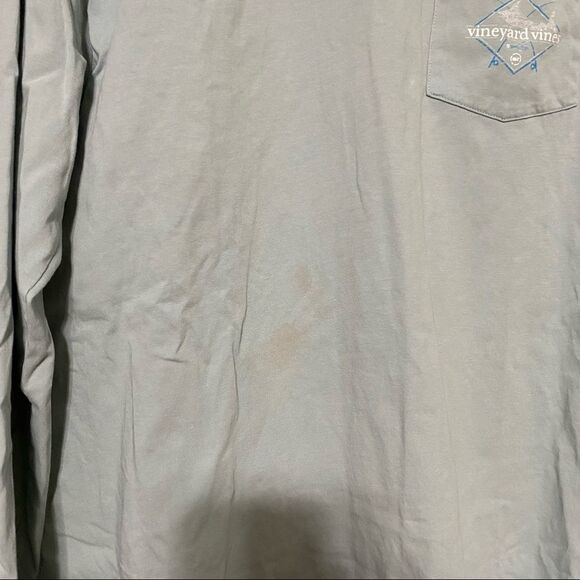 Vineyard Vines gray/blue long sleeve shirt - Picture 3 of 6
